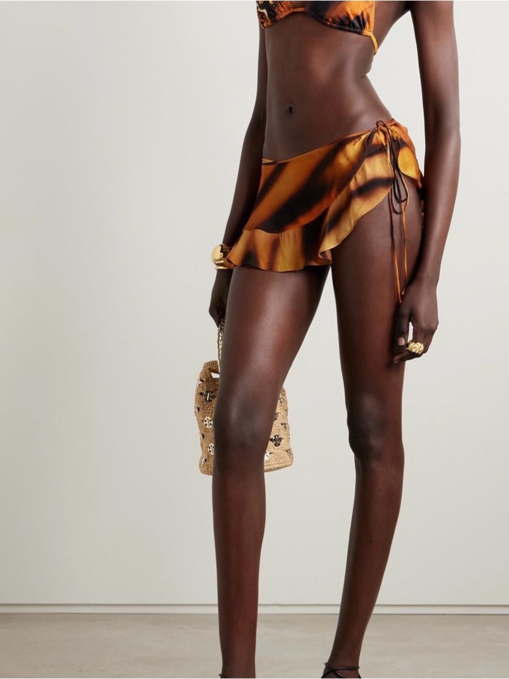 SKIMS X ROBERTO CAVALLI TIE SKIRT